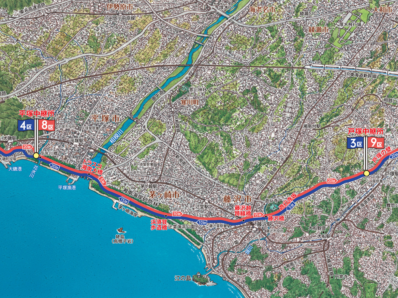往路3区マップ